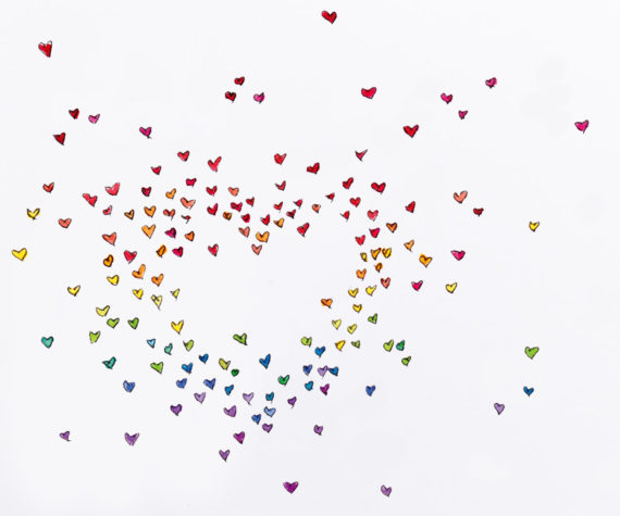 Rainbowheartsdetail